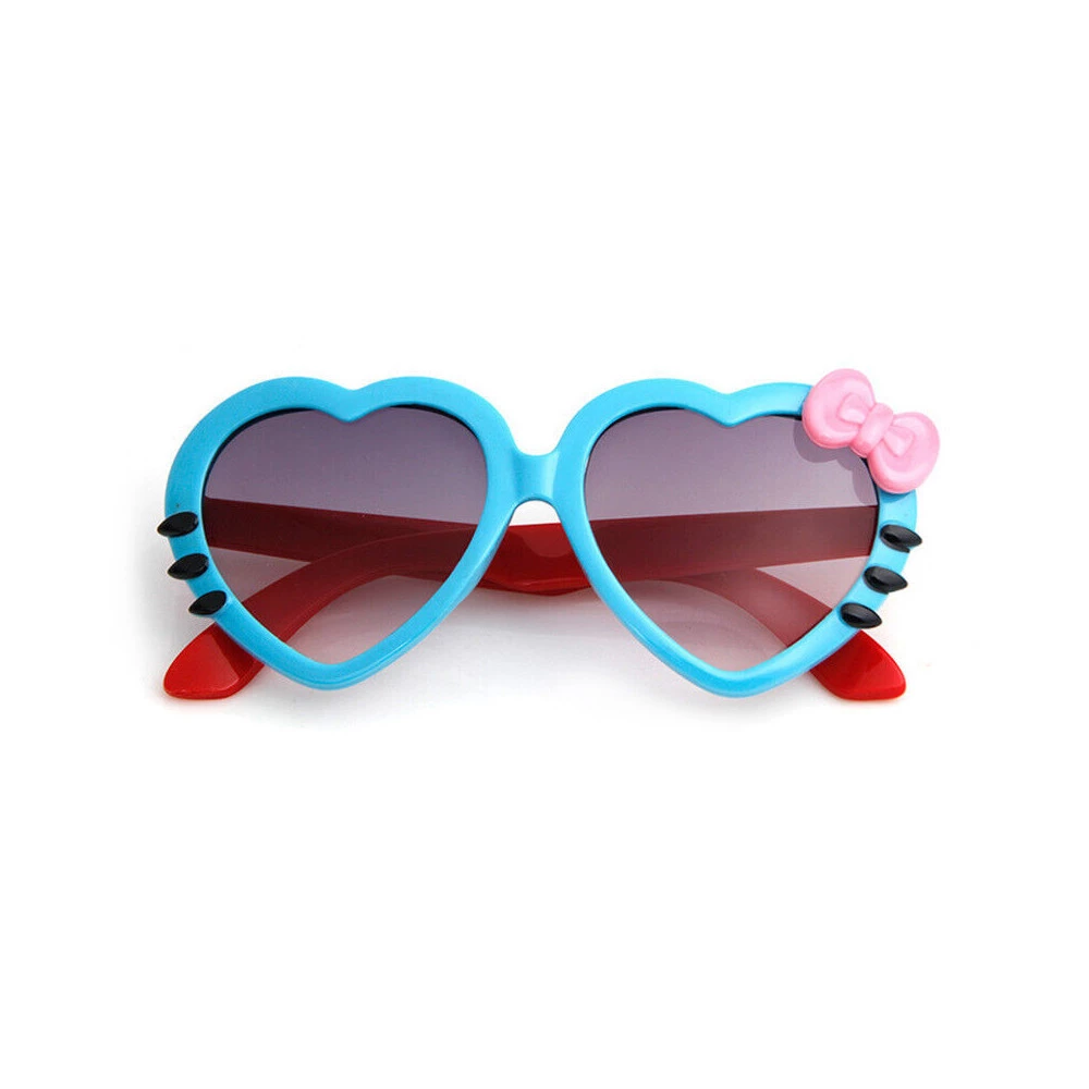 Love Shape With Butterfly Design Sunglass For Girls