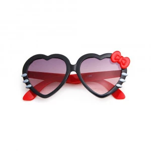 Love Shape With Butterfly Design Sunglass For Girls